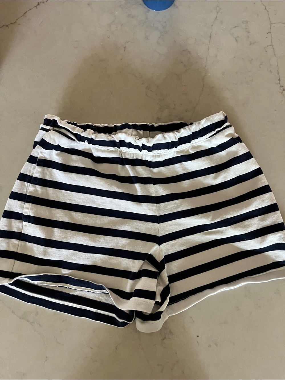 Striped navy blue & White Women’s Lounge Shorts
